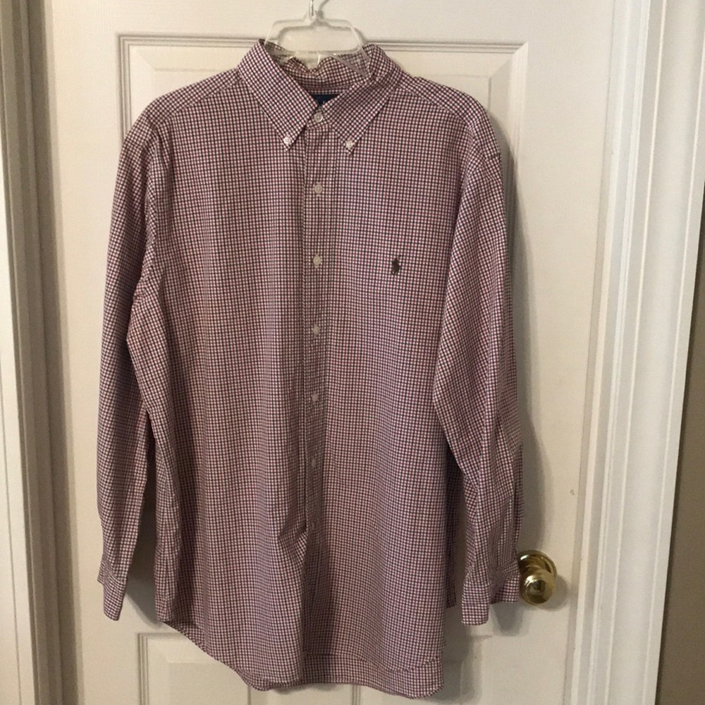 RALPH LAUREN POLO LS Classic fit Sz 16.5 32/33 Dress shirt w/ polo 100% cotton